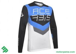 Maglia cross Acerbis MX Track Nero Blu (3)2
